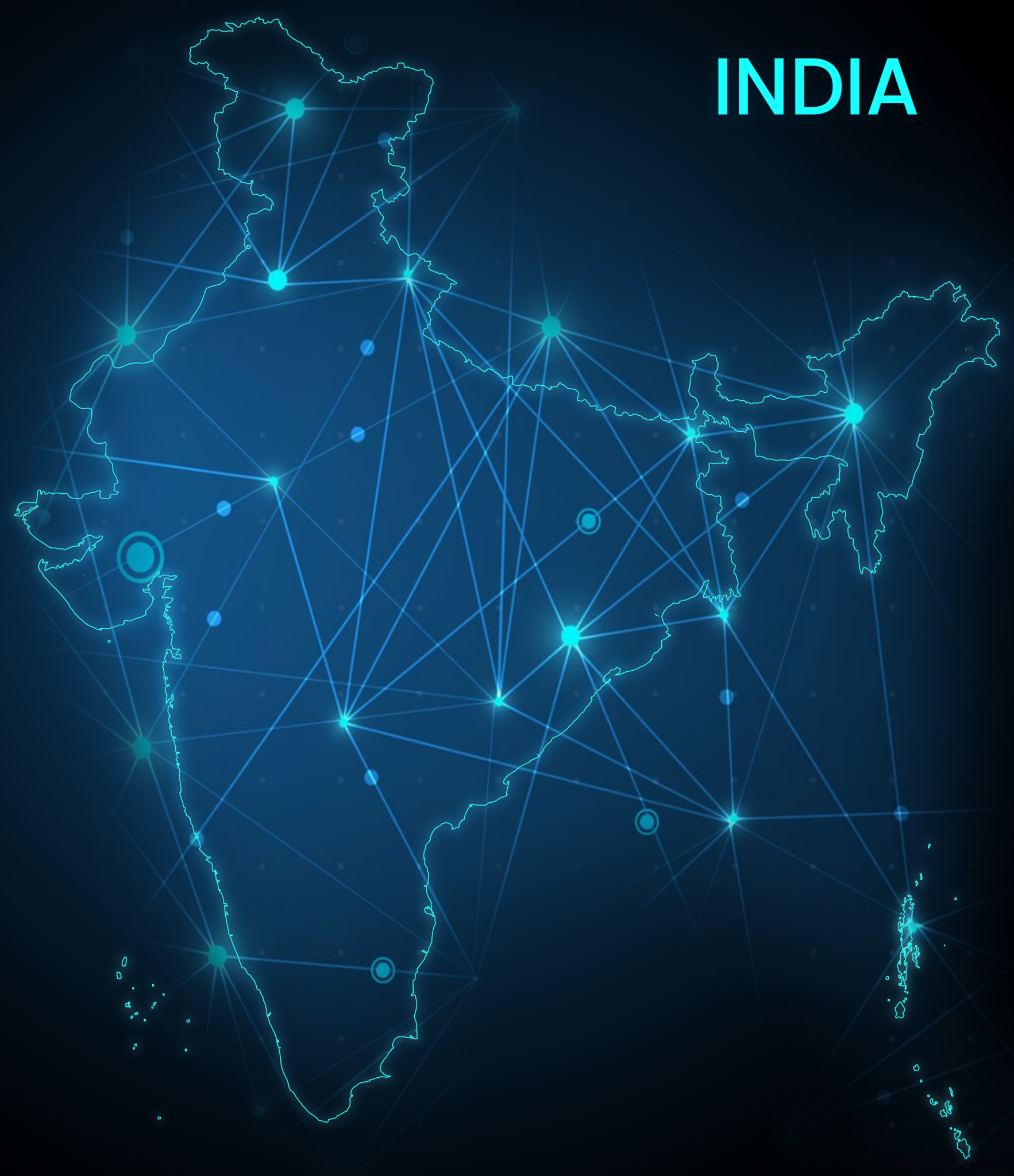 INDIA India Blank Map