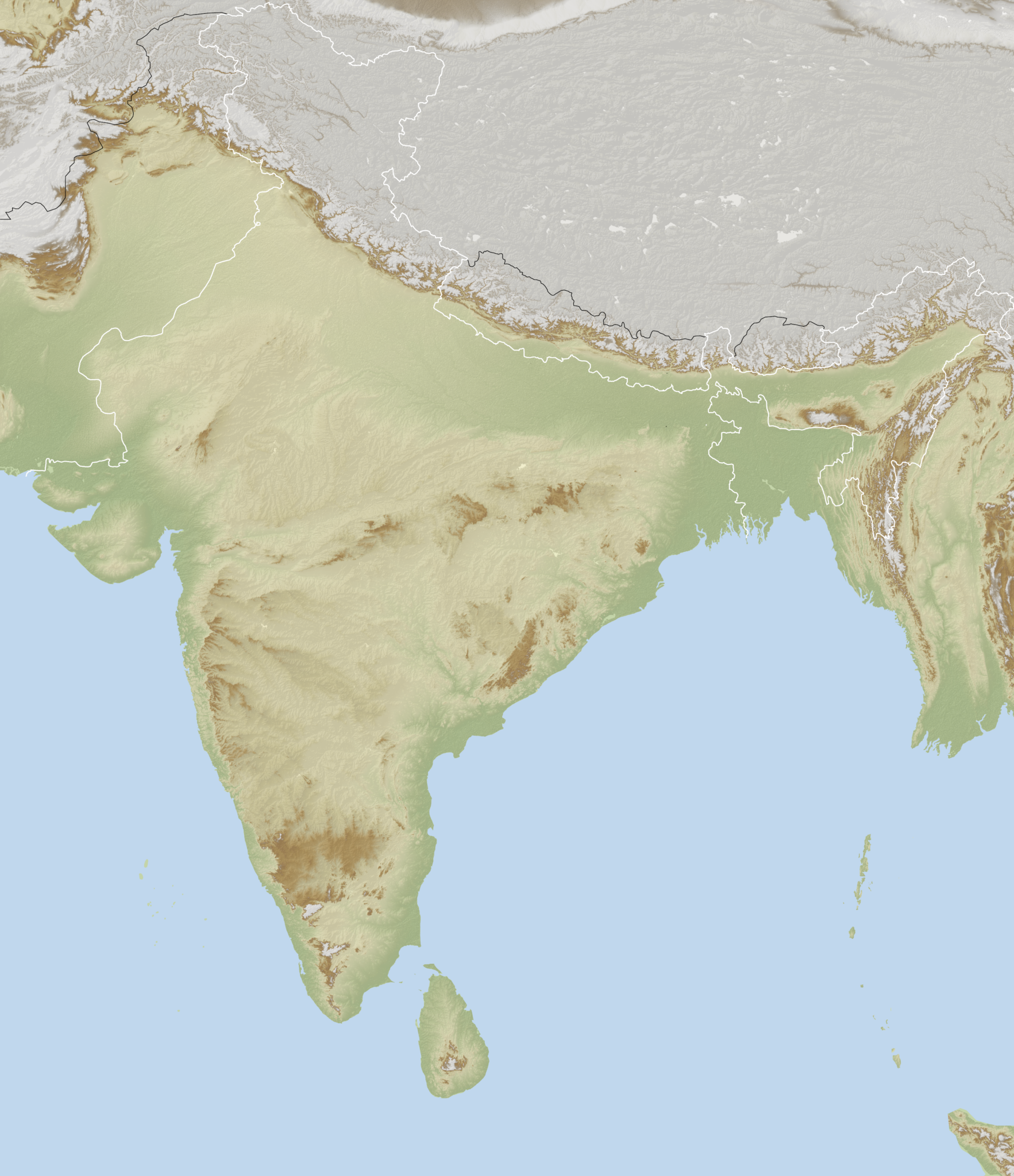 India Blank Map
