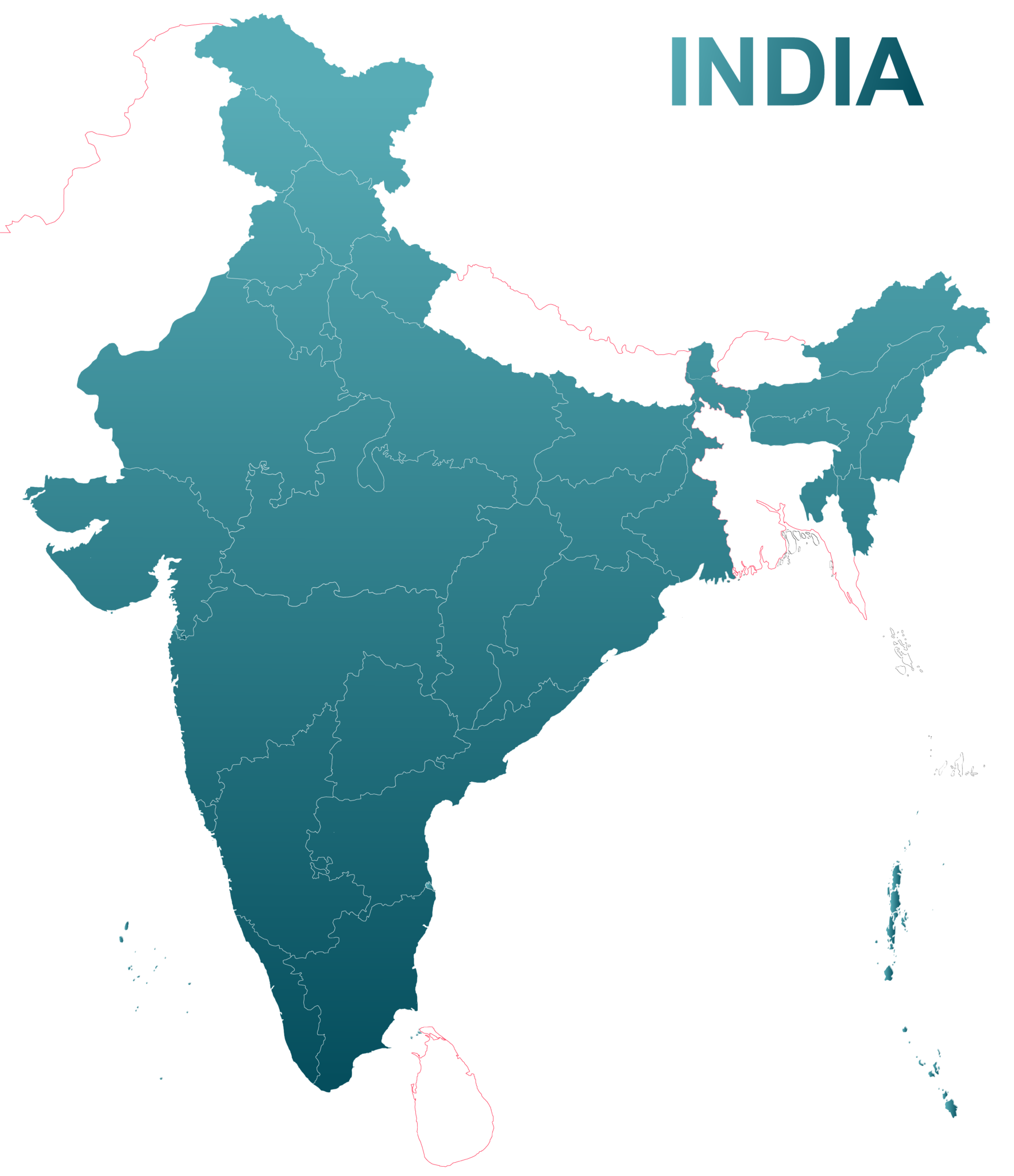 India Blank Map