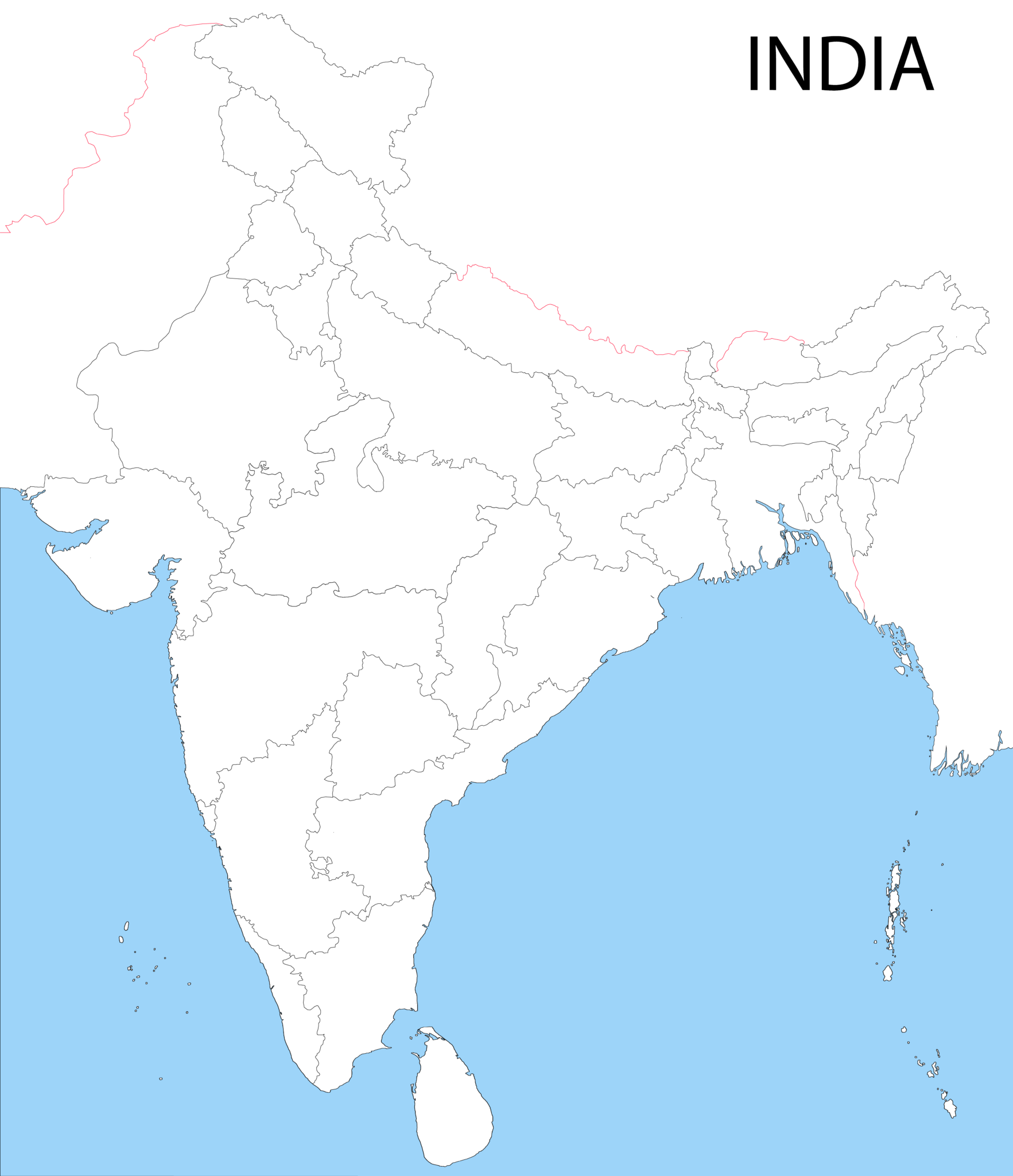 India map outline India Map