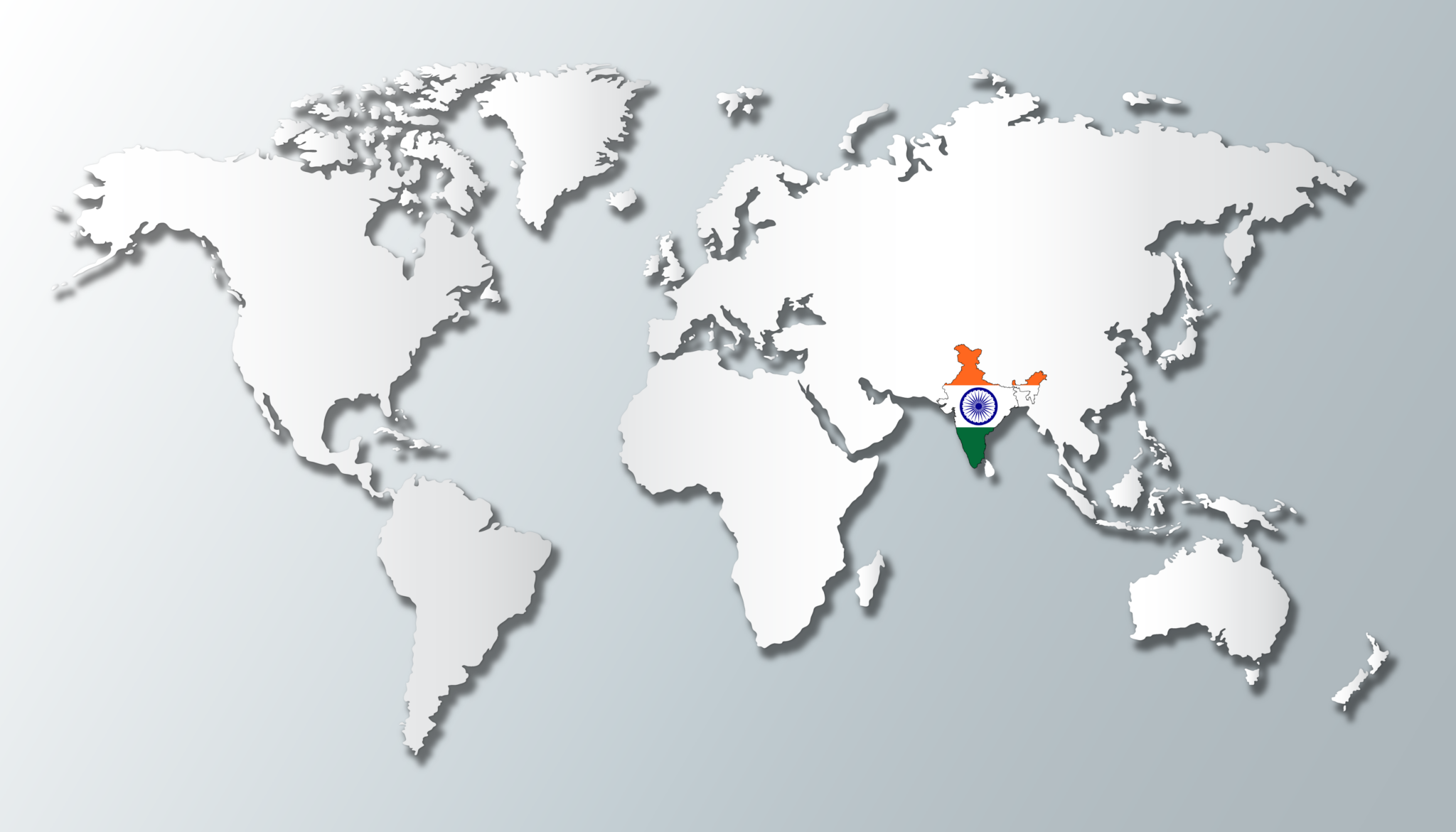 World Map India Flag India Flag Map