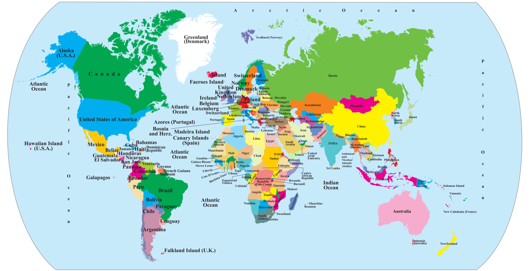 World Map Political - GlobalMaps